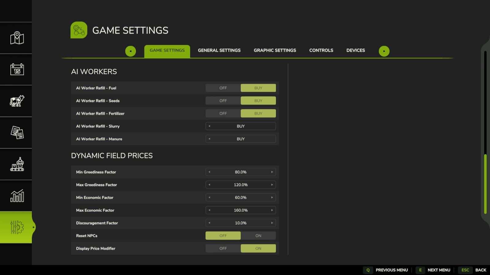 Dynamic Field Prices 2