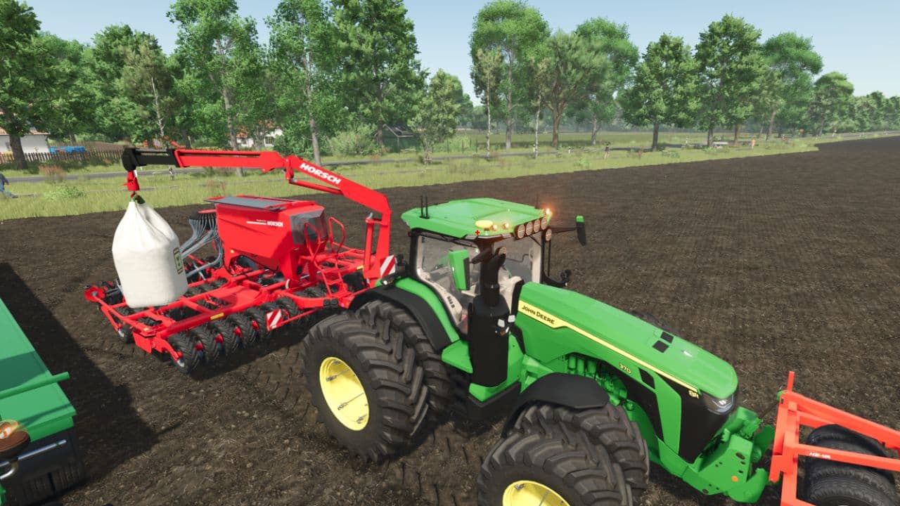 Horsch Pronto with crane 2