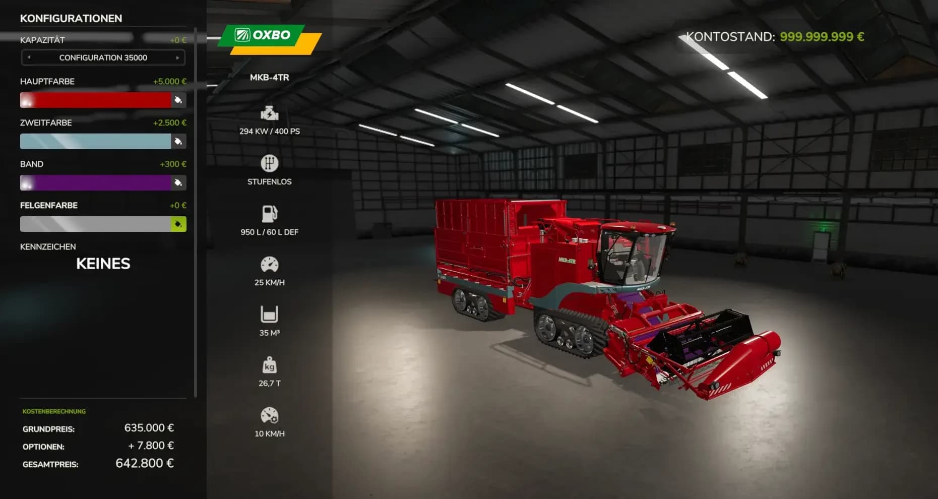Oxbo Pack 2