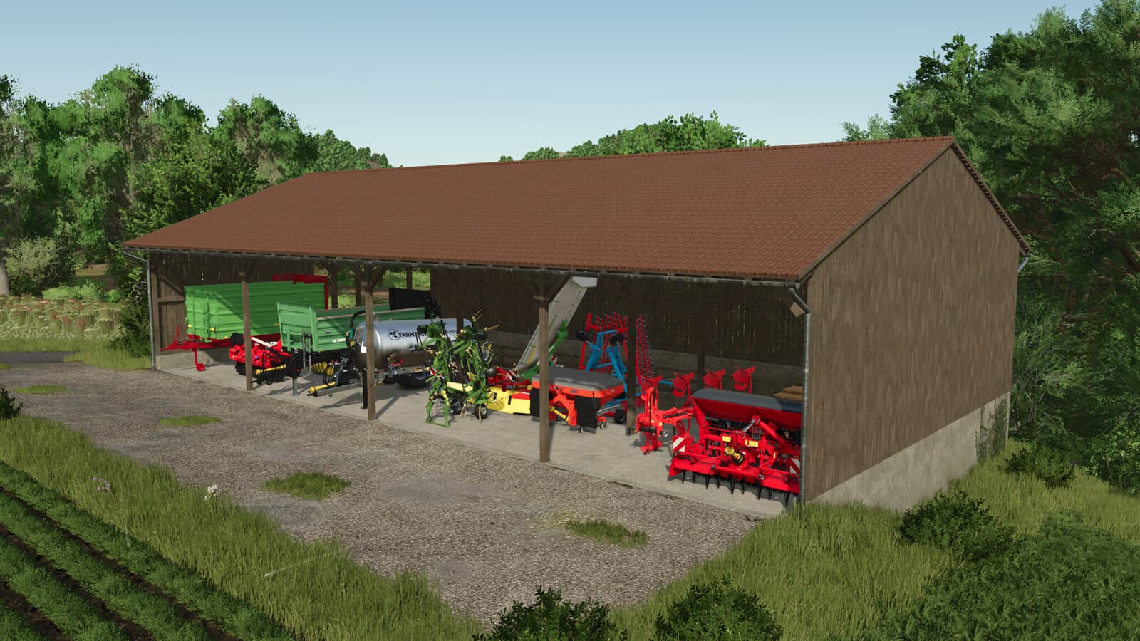 Roofed Bunker Silo & Wood Chip Storage 3
