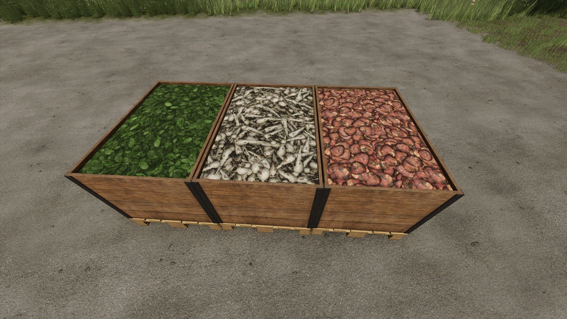 Root crops pallet