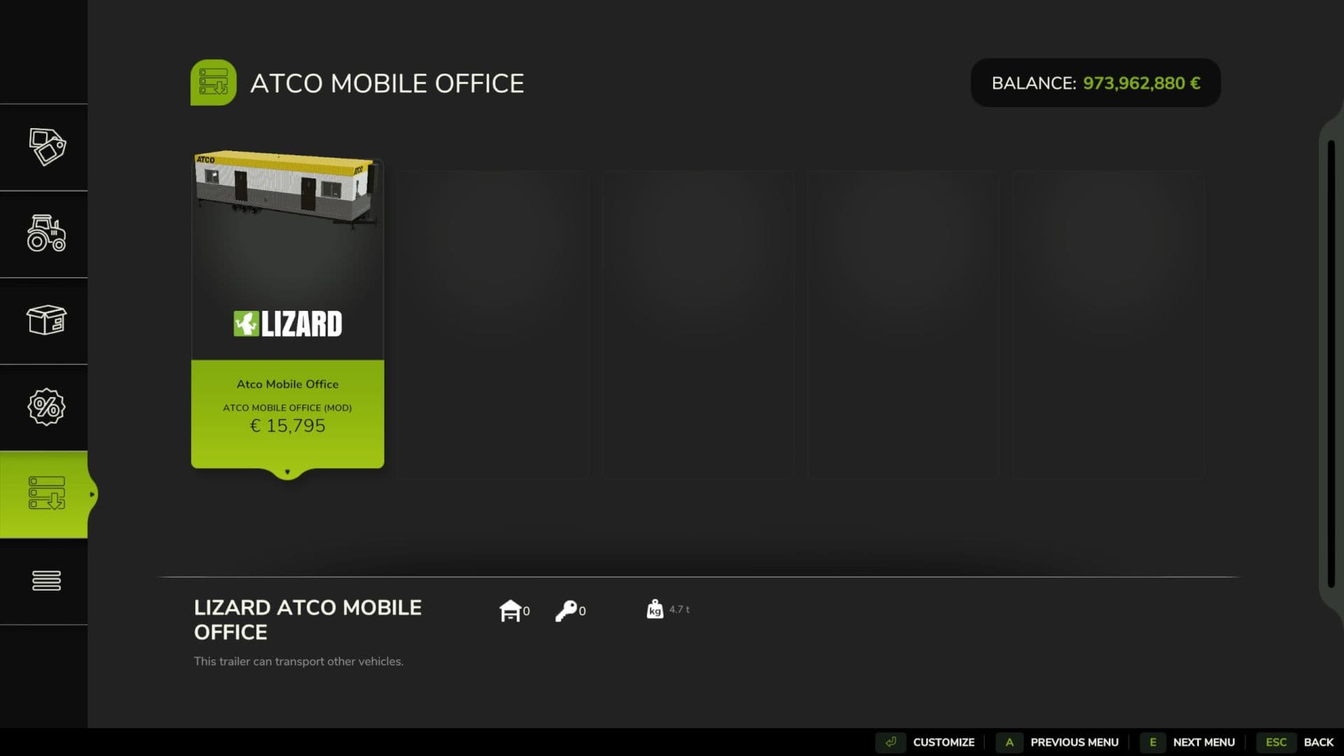 ATCO Mobile Office 5