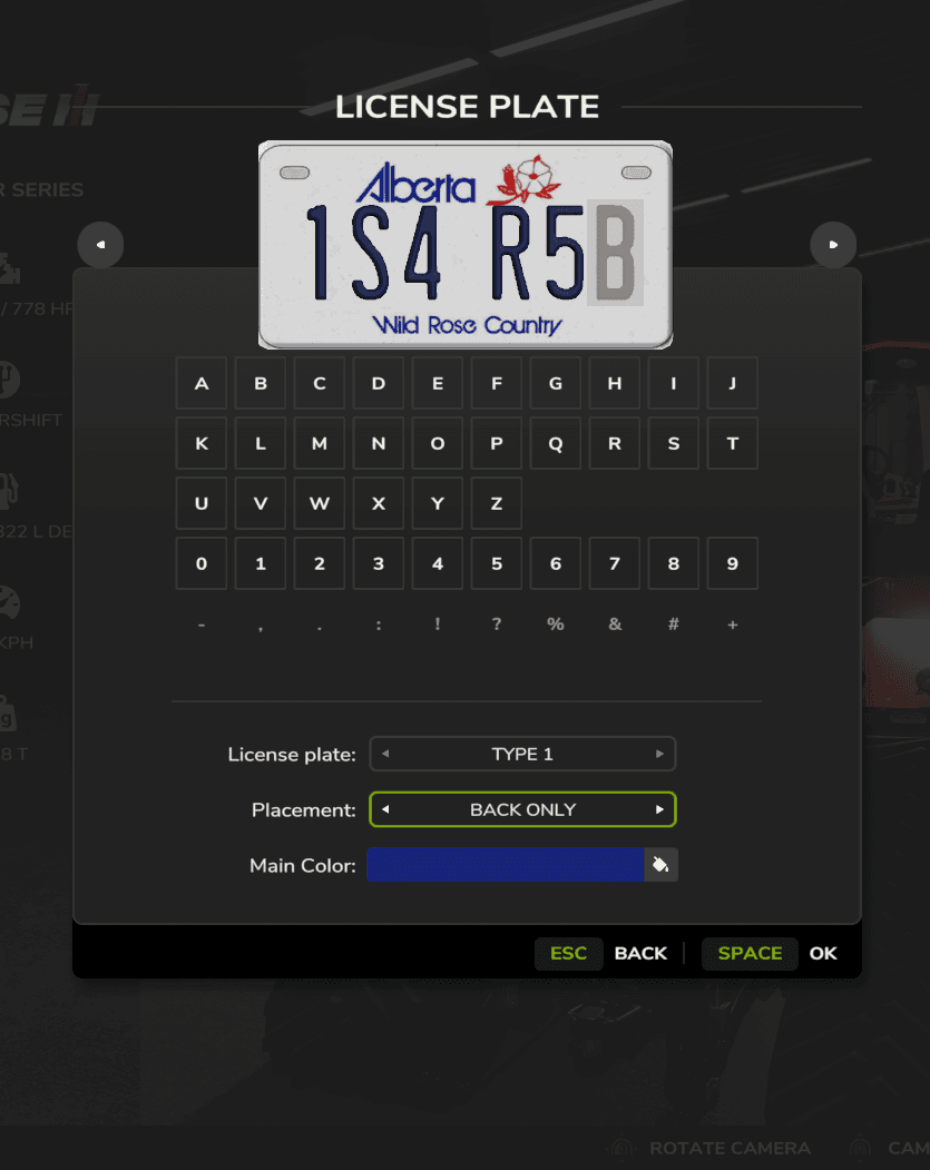 Alberta License Plate 2
