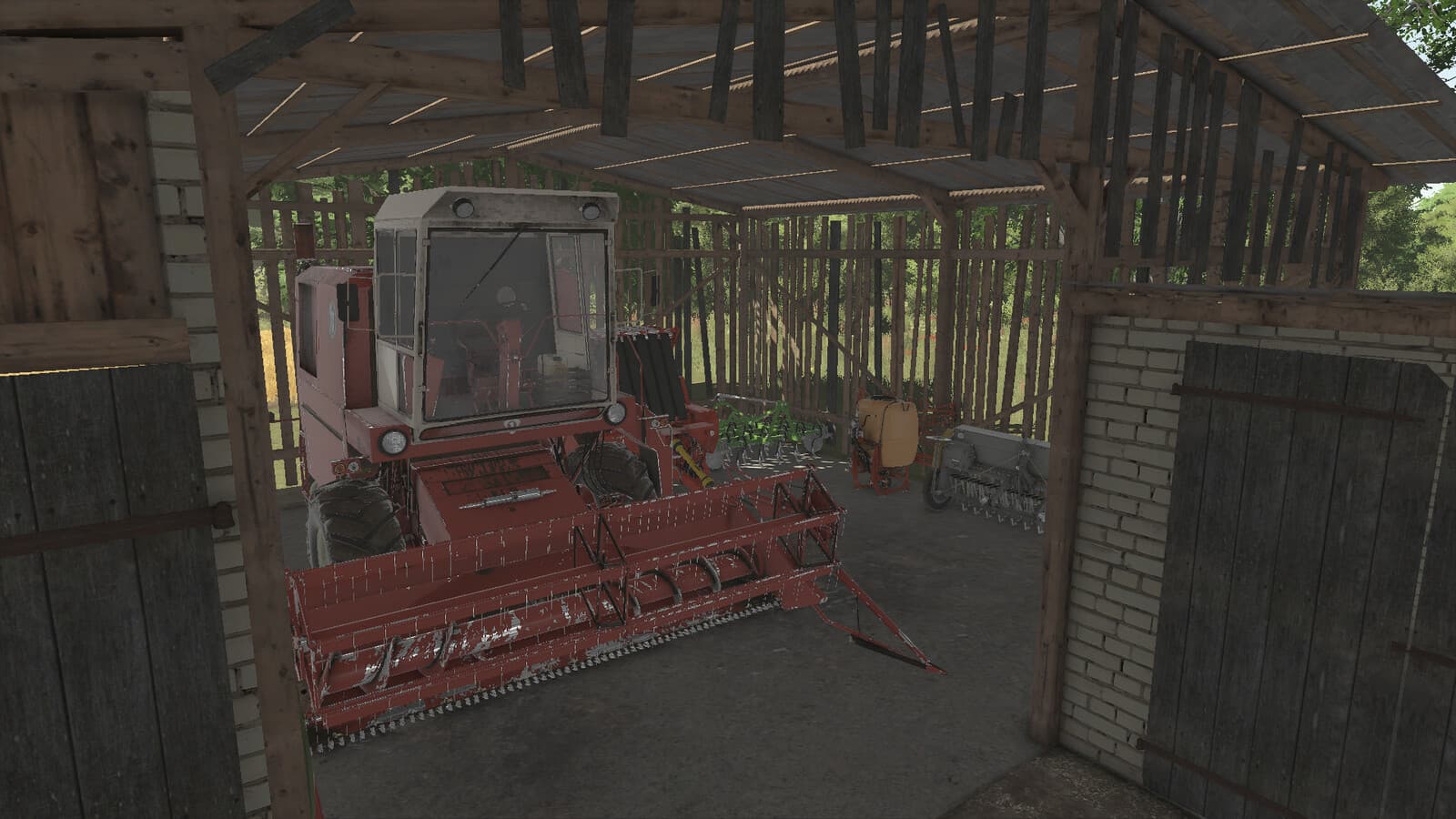 Barn with shed 6