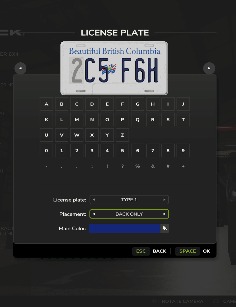 British Columbia License Plate 3