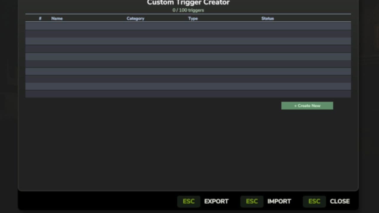 Custom Trigger Creator 2