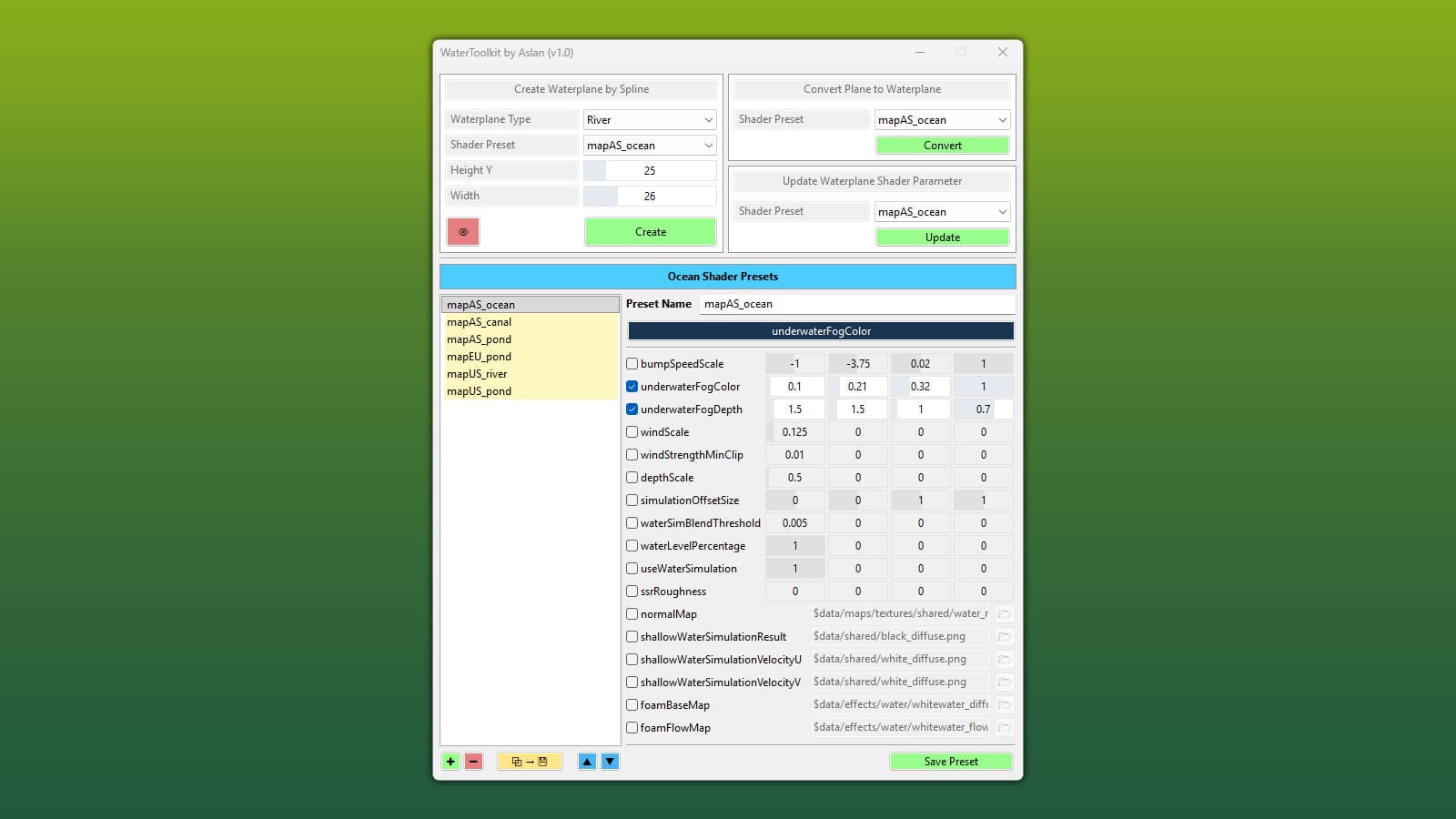 GE10 Script - WaterToolkit (Prefab*)