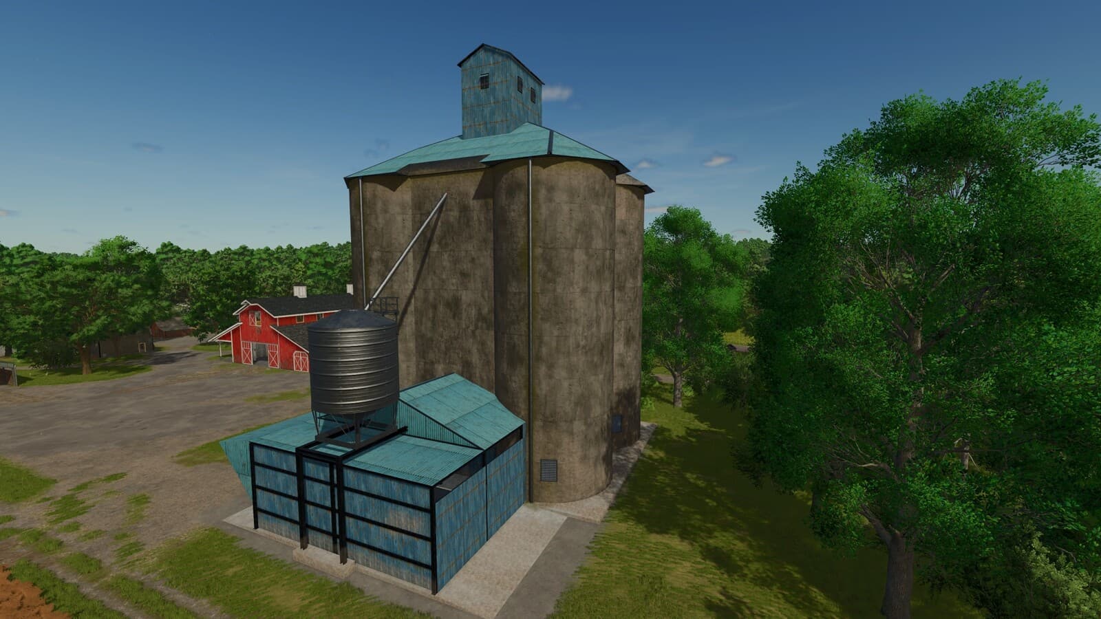 Large Concrete Grain Silo 4
