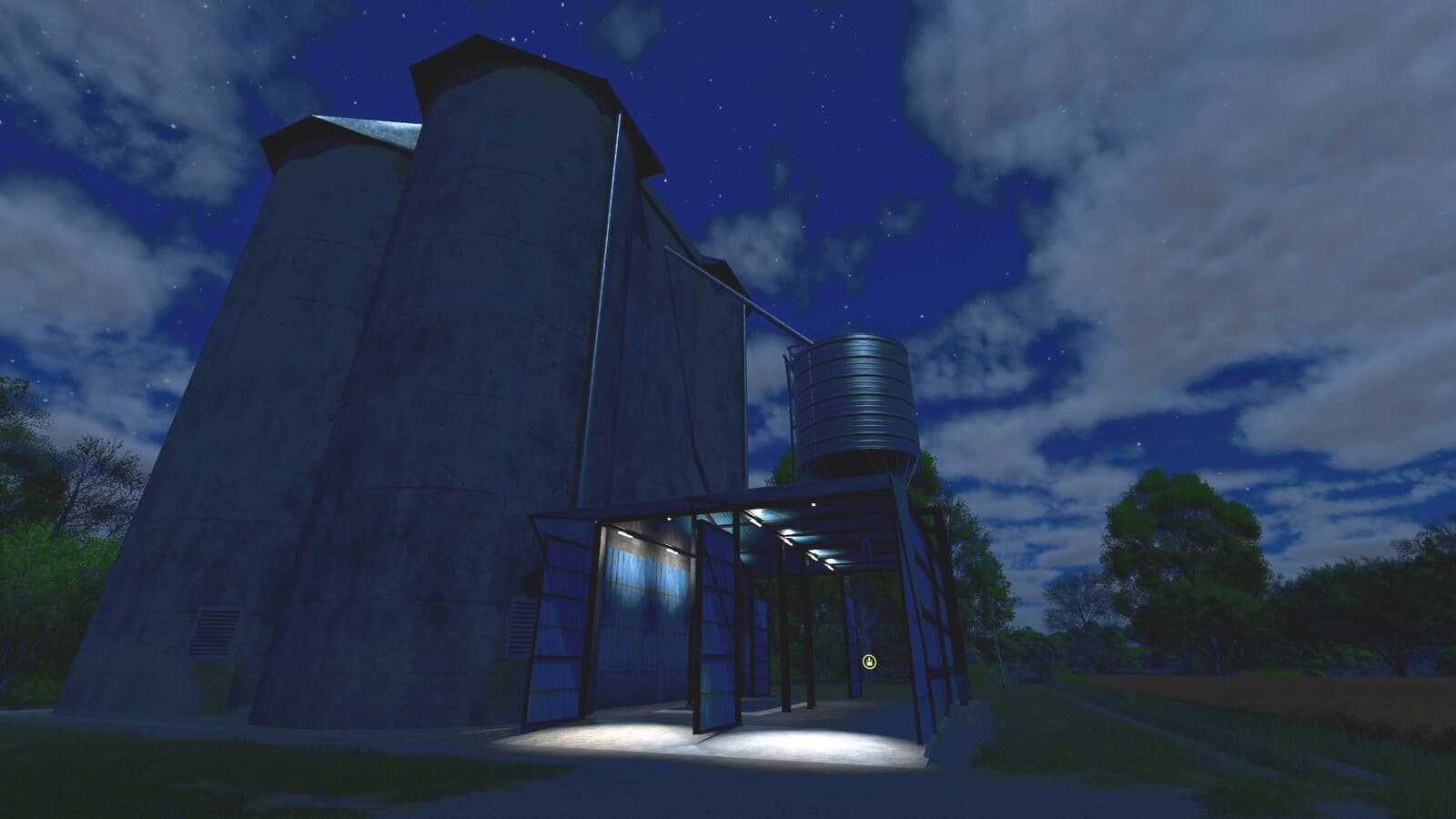 Large Concrete Grain Silo 2