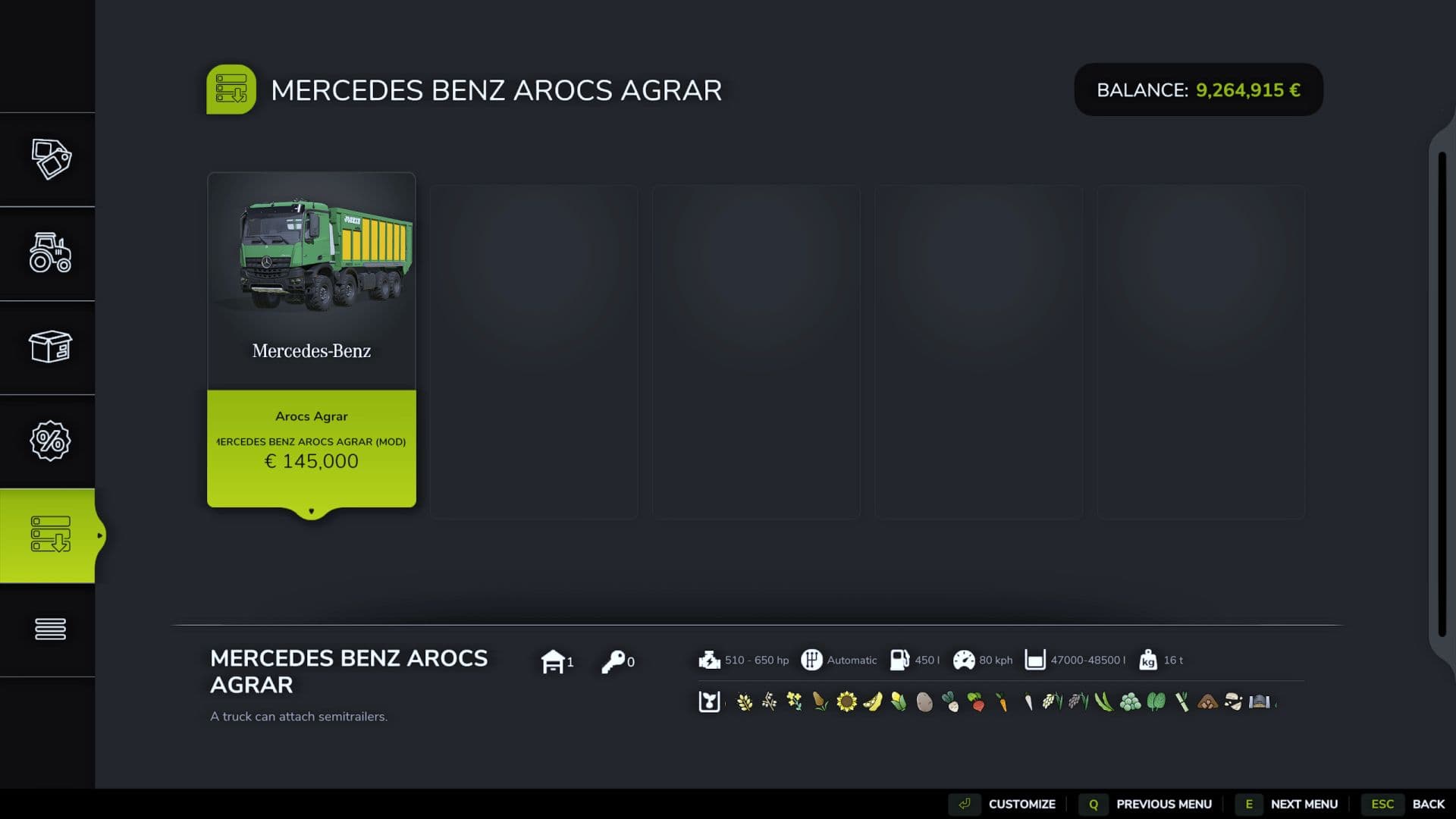 Mercedes Benz Arocs Agrar 3