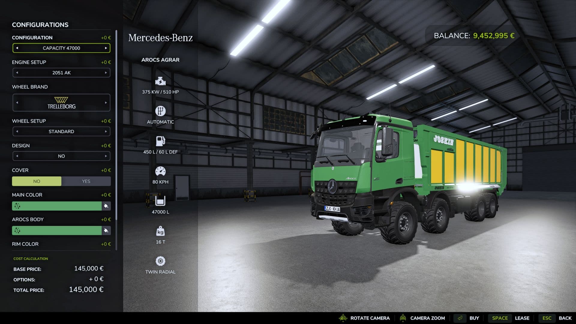 Mercedes Benz Arocs Agrar 2