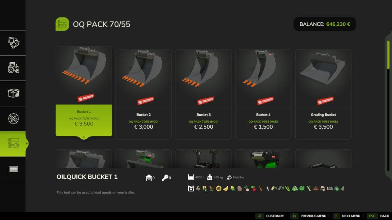 OQ PACK 70/55