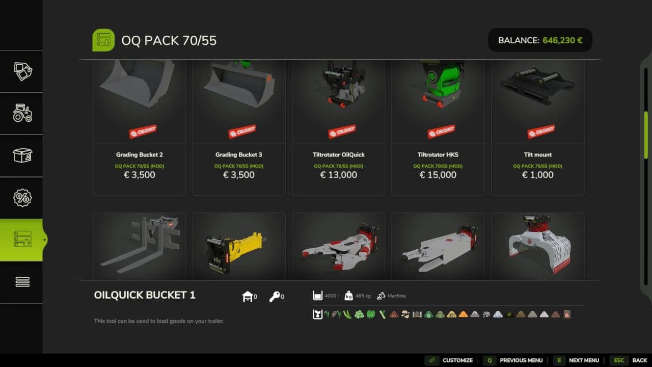 OQ PACK 70/55 4