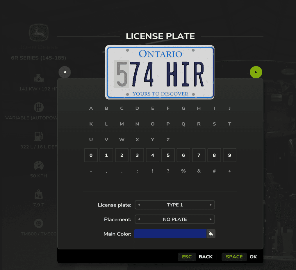 Ontario License Plate 2