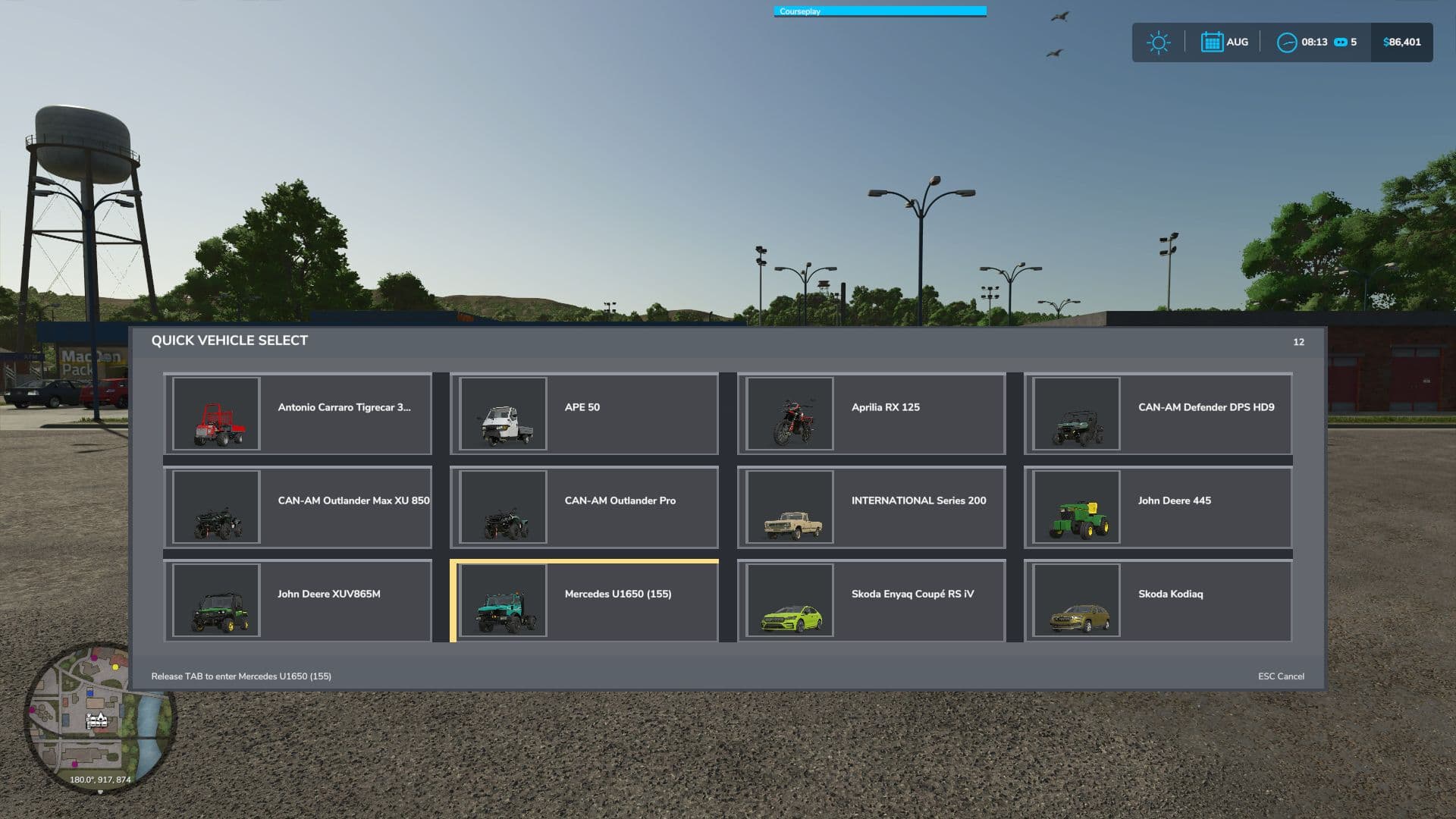 Quick Vehicle Select 2