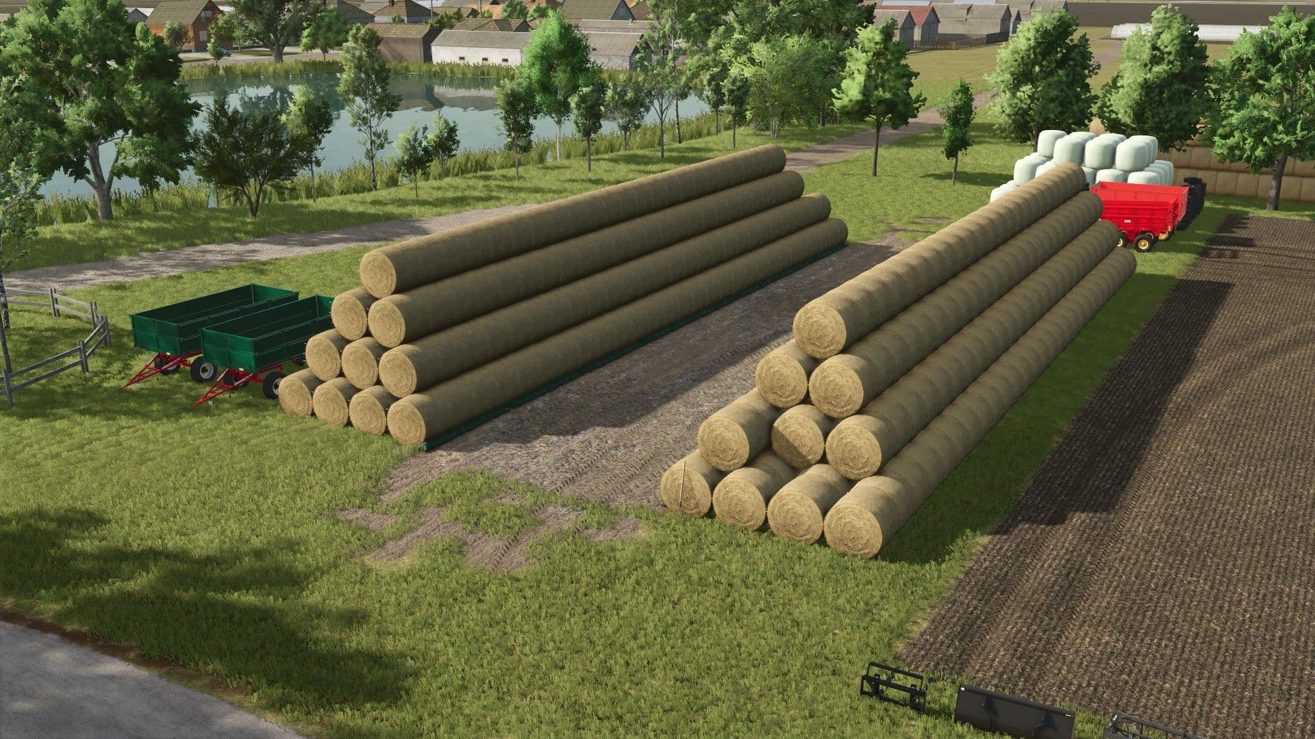 Straw Stack Bunker Silo