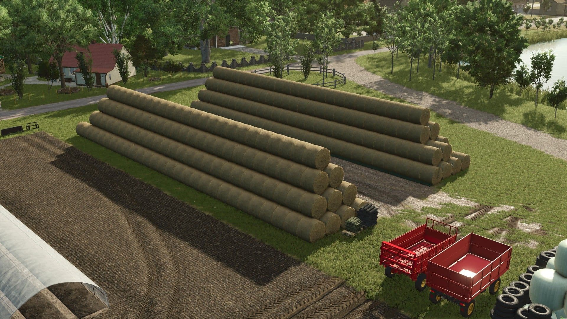 Straw Stack Bunker Silo 3