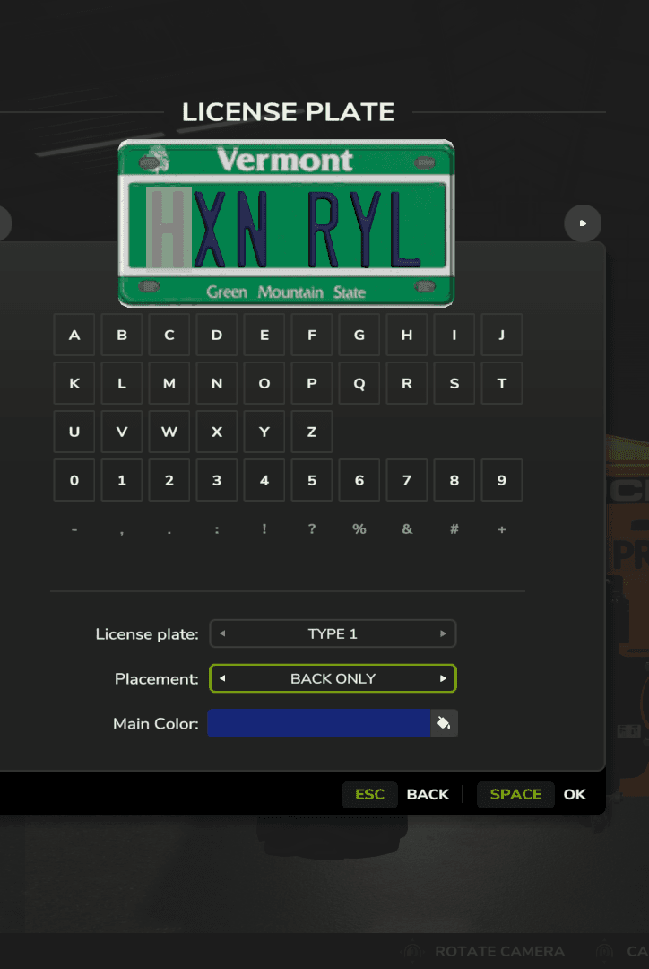 Vermont License Plate 2