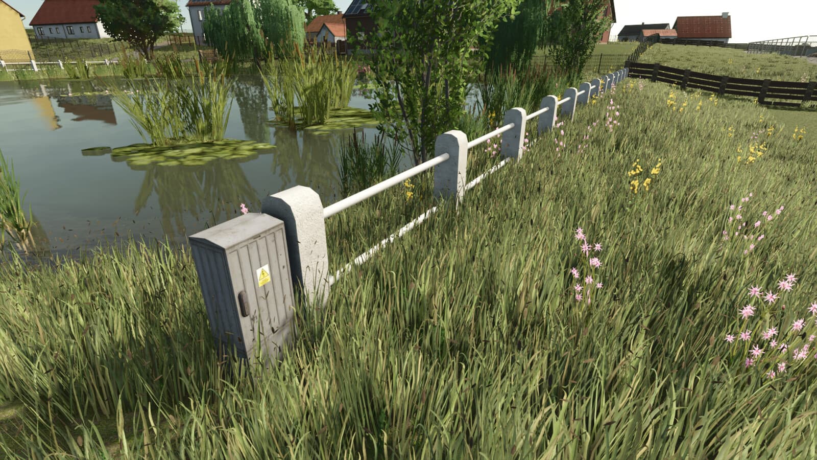 White Plaster Fence (Prefab*)