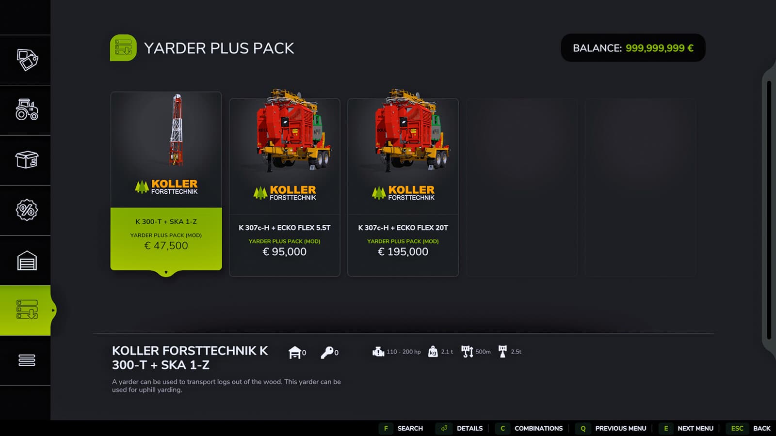 Yarder Plus Pack 3