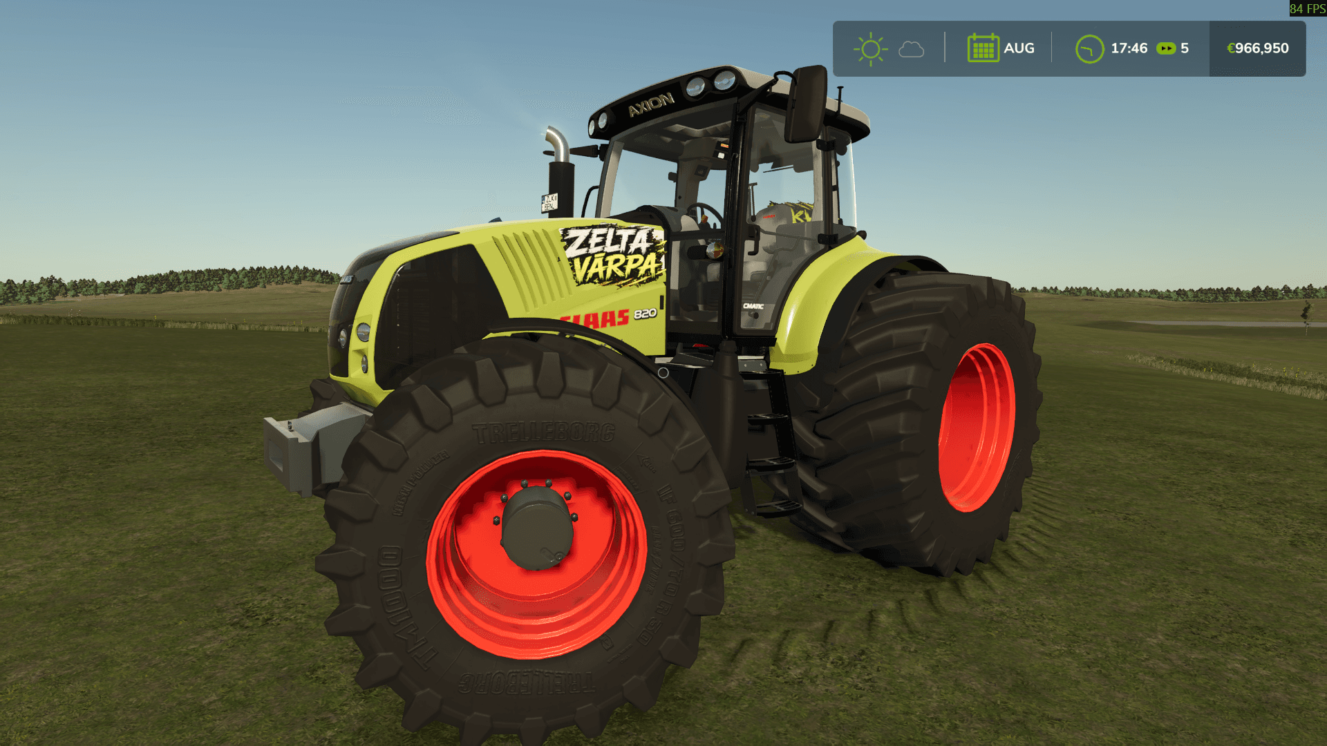 CLAAS Axion 800 G1 ZeltaVarpa V1.0