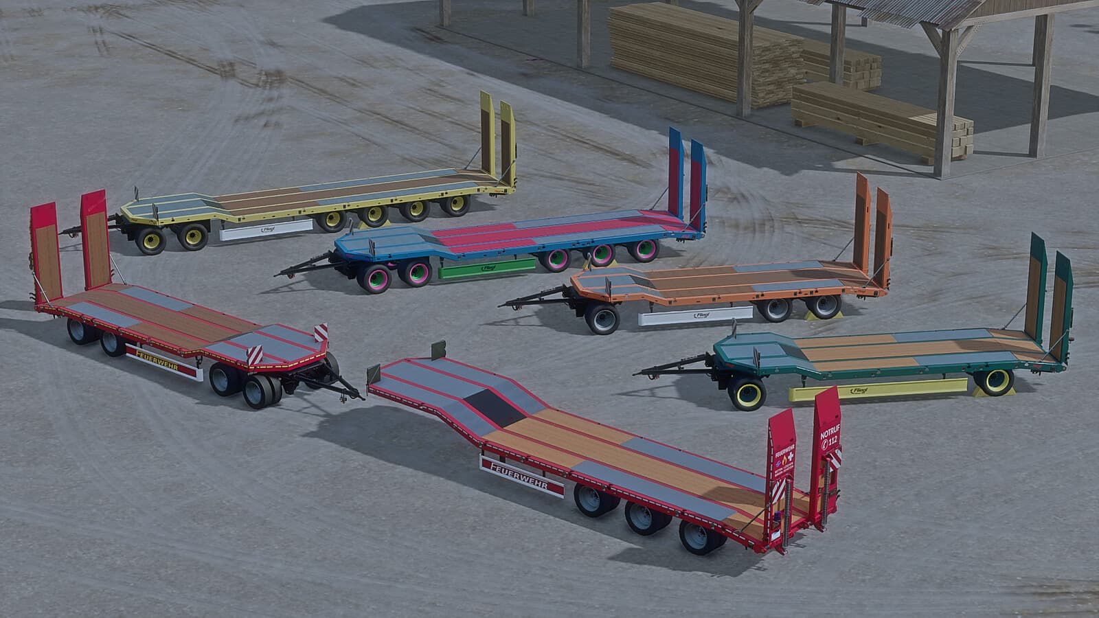 Fliegl Lowloader Pack 6