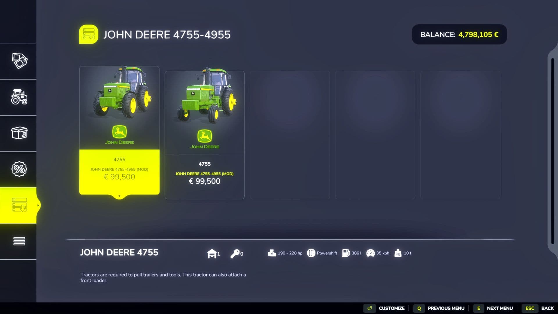 John Deere 4755-4955 Reworked 4