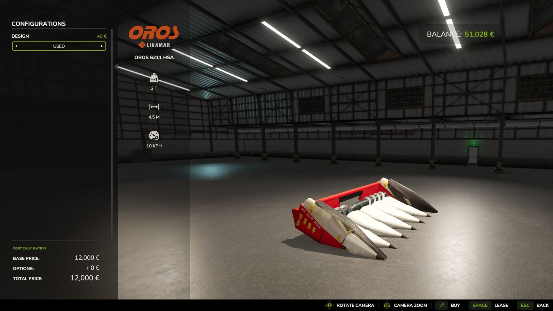 Oros 6211 HSA Corn Header 2