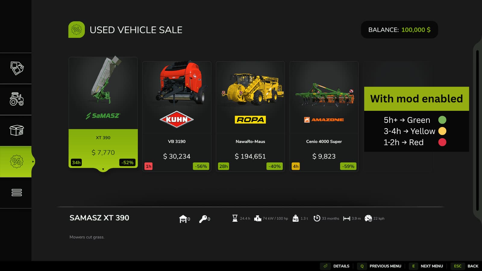 Used Sales Time Left 2