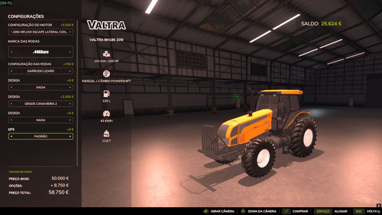 Valtra BH 180 205i 4