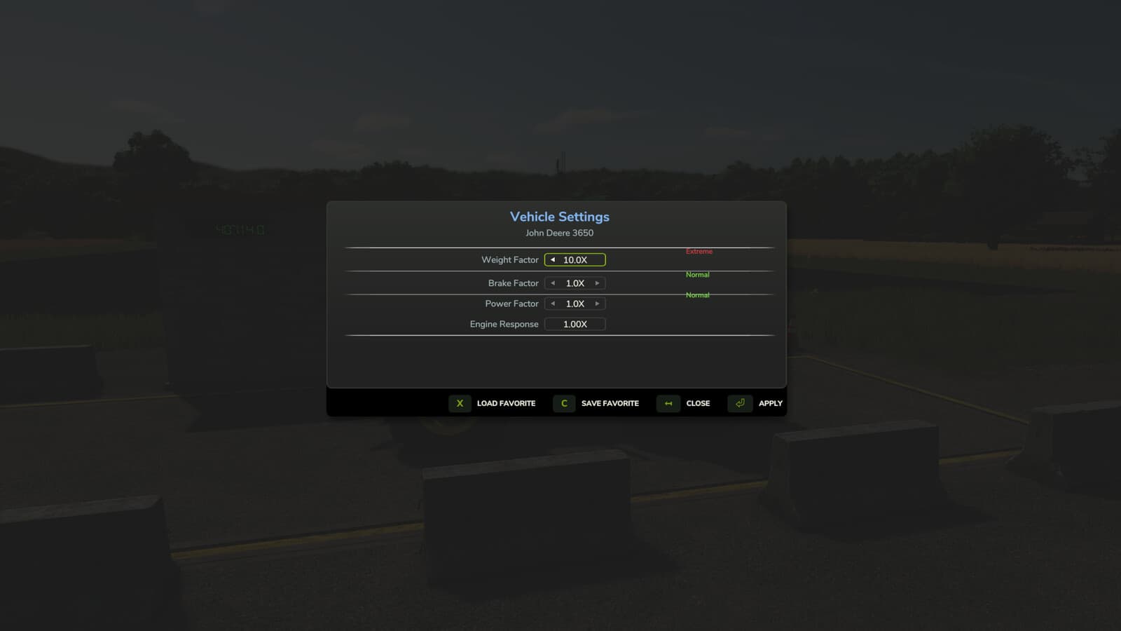 Vehicle Weight Modifier 4