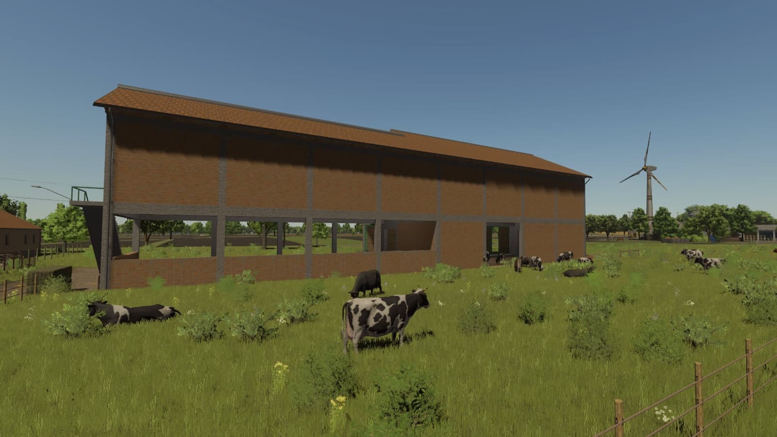 XXL Cow Barn With Bale Storage 4