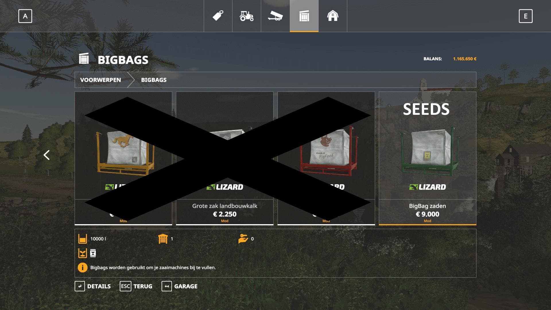 10K capacity bigBag Seeds