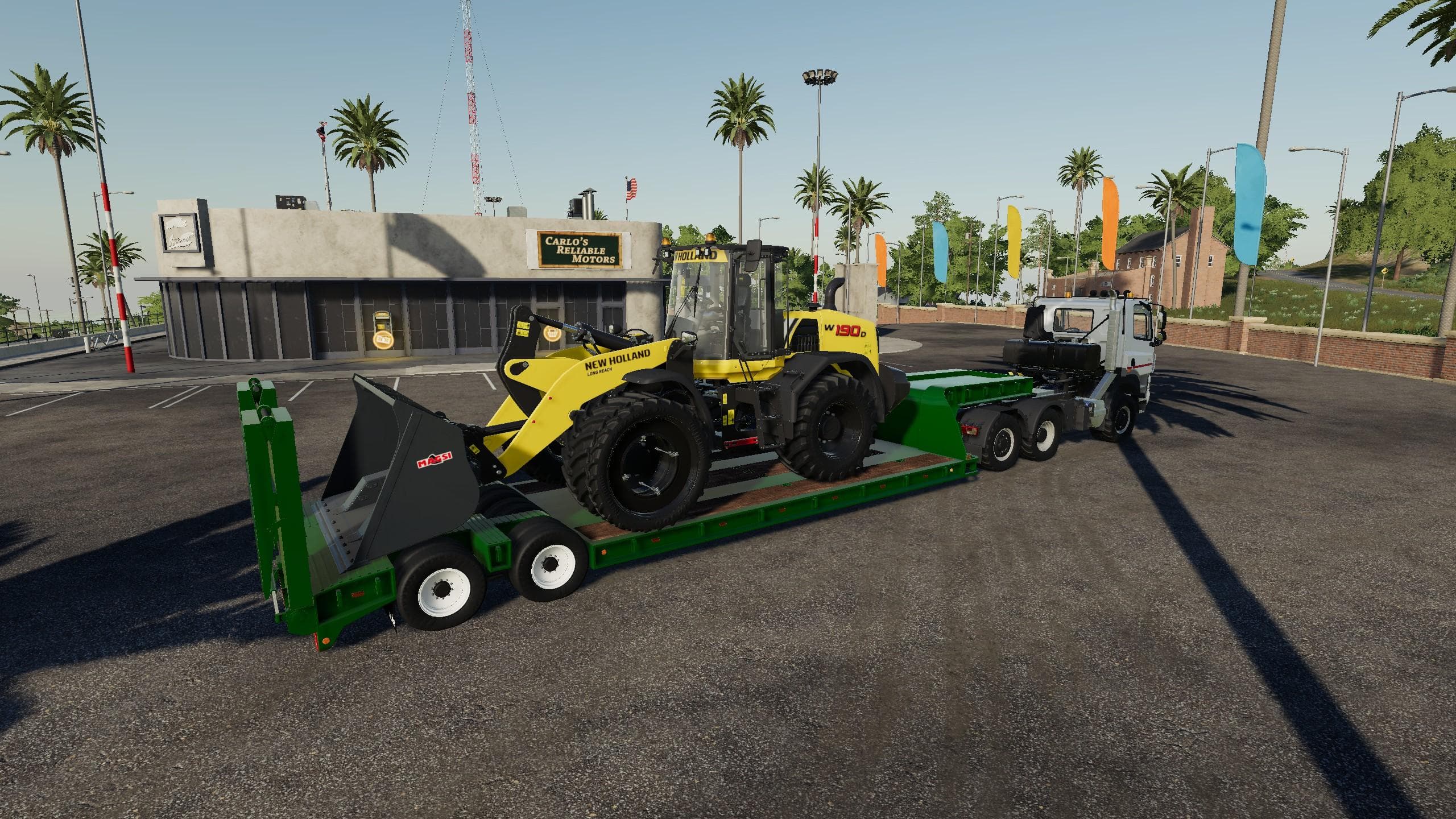 16 WHEELS LOWDECK TRAILER