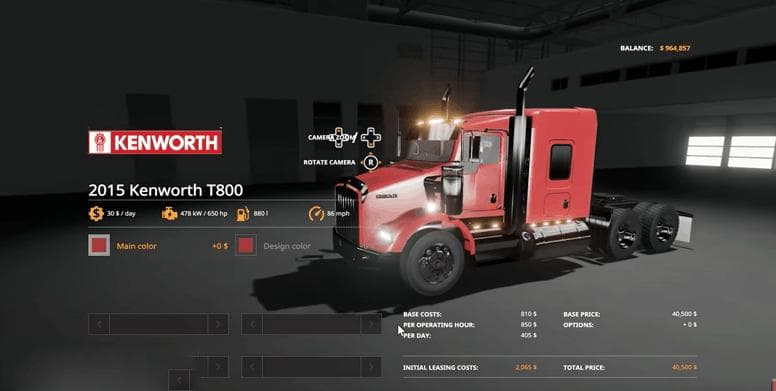 2015 Kenworth T800