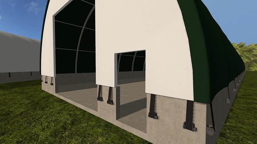 34x120 Tarped Building