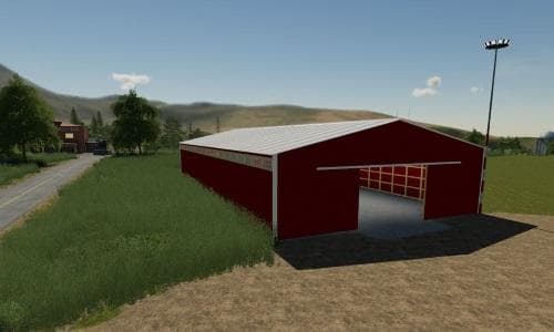 72X150 Red Storage shed prefab