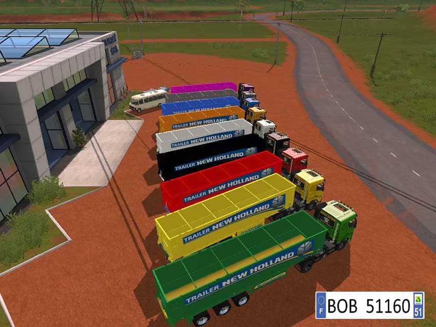 9 trailers New Holland Colors