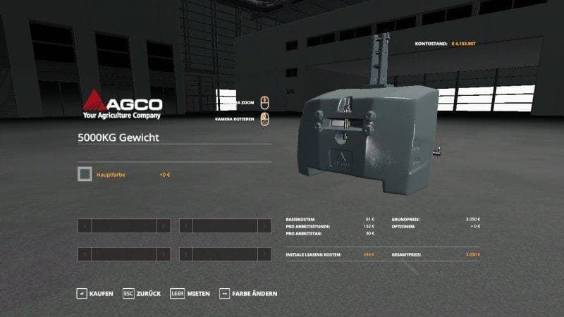 Agco Weight 5000kg 2
