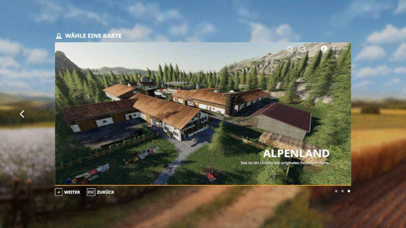 Alpenland Map