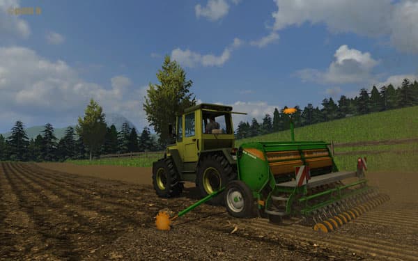 Amazone D9 3000 Super with tramline