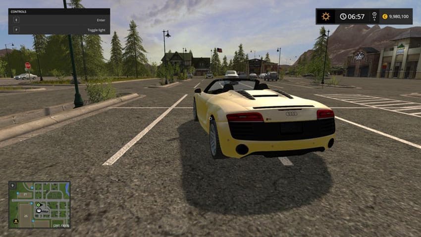 Audi R8 spyder yellow [SP]