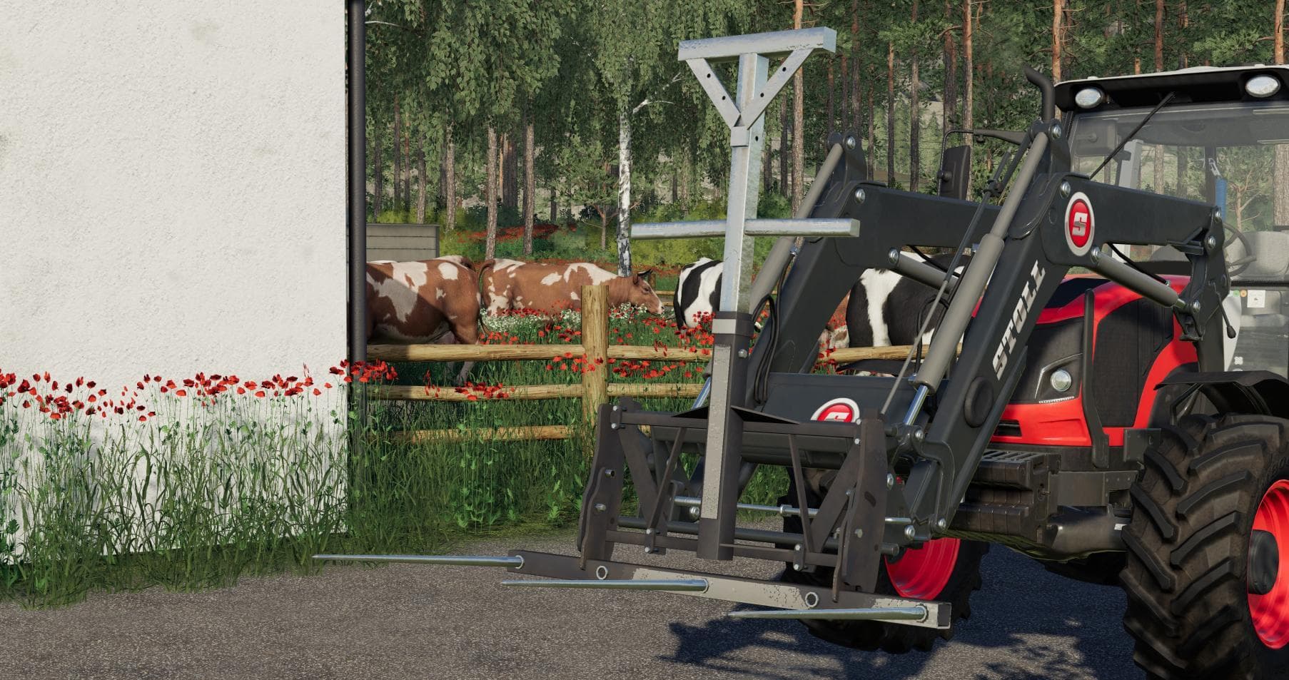 Bale Fork With Belts 3