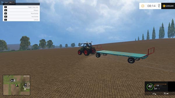 Bale Trailer round and square