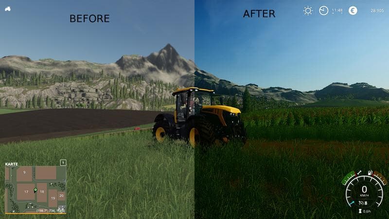 Better graphics FS19 - Shadermod 3