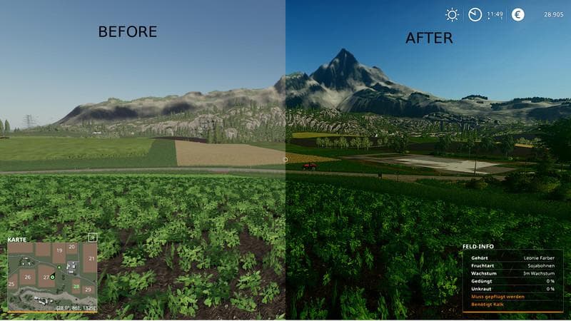 Better graphics FS19 - Shadermod 2