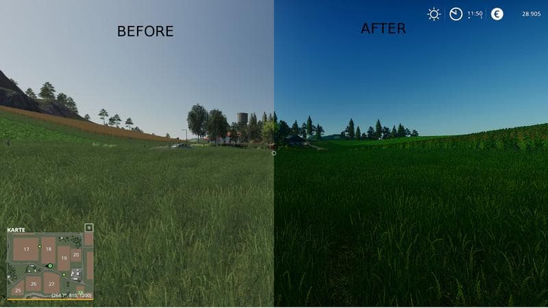 Better graphics FS19 - Shadermod