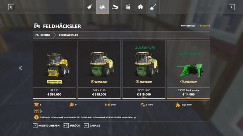 BiG X 1180 sugarCane Pack