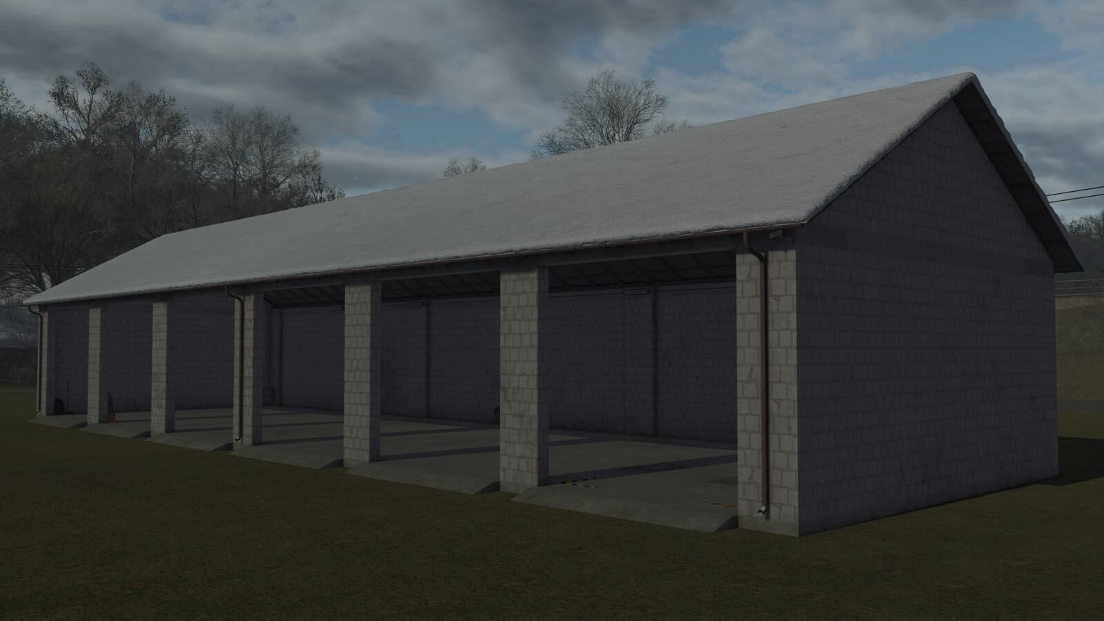 Big Open Garage With Workshop 3