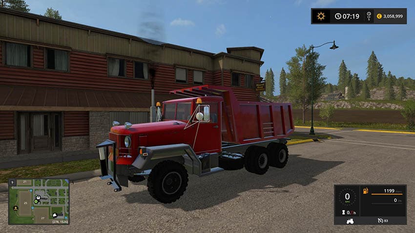 Big red dump truck 3